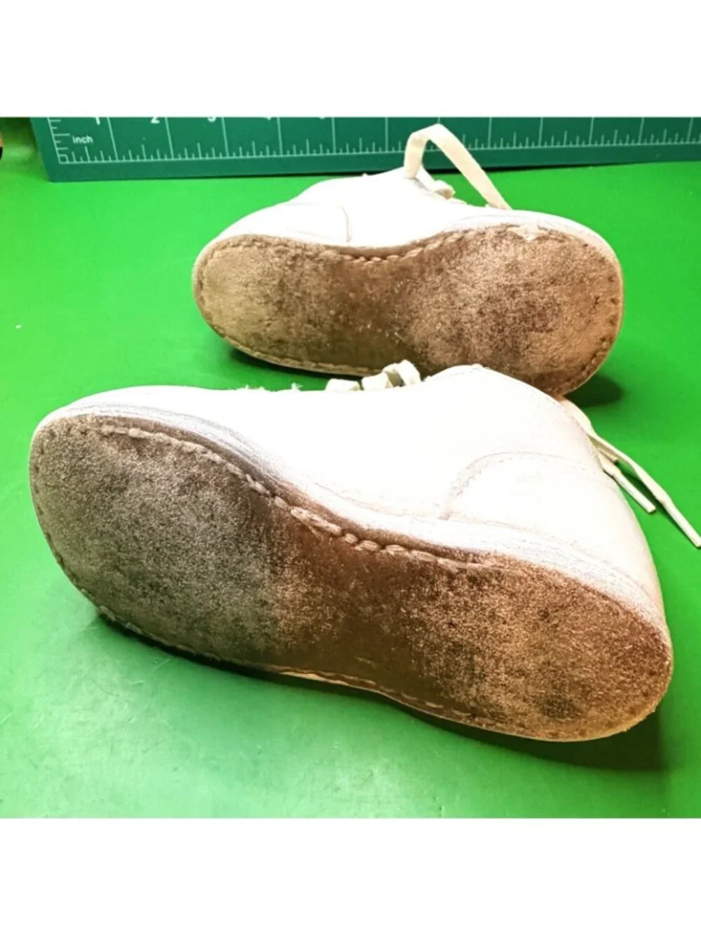 VTG Infant Baby Shoes Lot Stride Rite Leather Moccasin Booties Ruffled Slippers